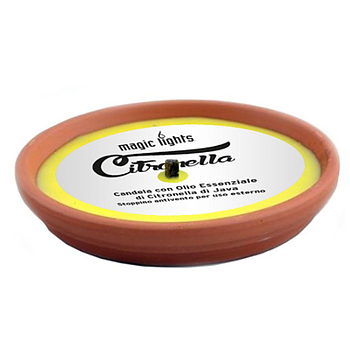 Vela De Citronela Em Terracota Ø14Cm                        