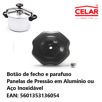 Botão De Fecho E Parafuso Panelas De Pressao Celar          