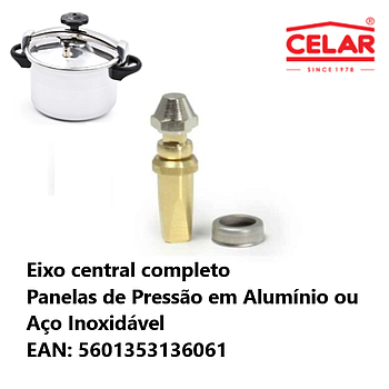 Eixo Central Completo Panelas De Pressao Celar              