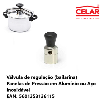 Válvula De Regulação (Bailarina) Panelas De Pressao Celar   