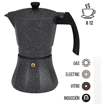 Cafeteira De Aluminio De 12 Chavenas Para Indução G.Kitchen 