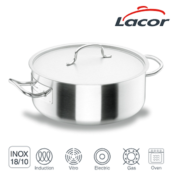 Caçarola C/Tampa 50X20Cm 38,2Lts Chef Classic Inox Lacor    