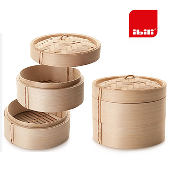 Vaporeira Em Bambu 26X16Cm                                  