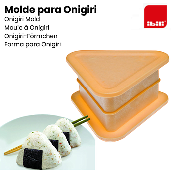 Molde Para Sushi Tipo Onigiri 12X12Cm Em Plastico Ibili     