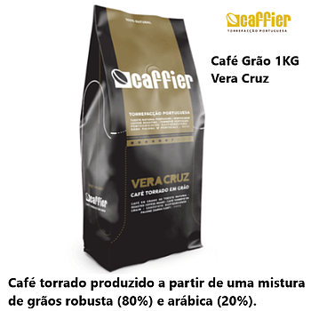 Cafe Torrado Em Grao 1Kg Vera Cruz  Caffier                 