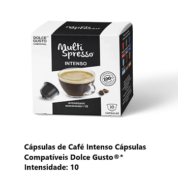 Cafe 10 Capsulas Multispresso Dulce Gusto Intenso Int.10    