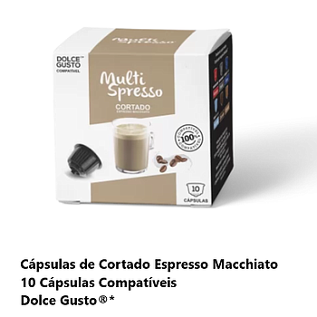 Cafe 10 Capsulas Multispresso Dulce Gust.Cortado Macchiato  