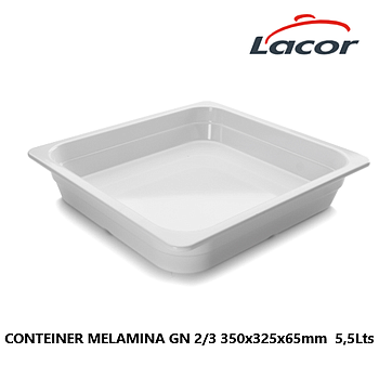 Conteiner Melanina Branco 350X325X65Mm 5,5Lts Lacor         