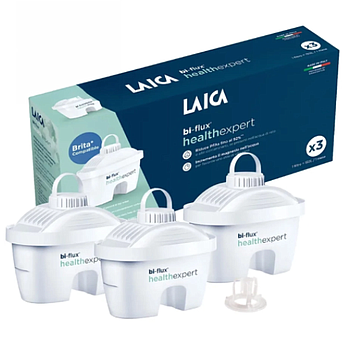 3 Filtros Agua Laica Bi-Flux Healthexpert Compativel Brita  