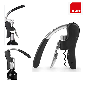 Saca-Rolhas Vertical De Alavanca Luxe 16Cm Ibili            