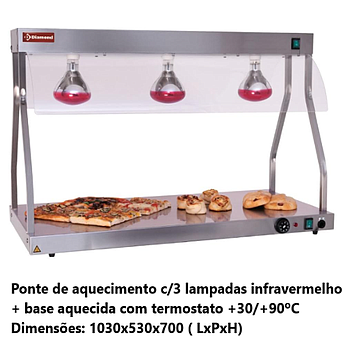 Ponte Quente Infraverm.+Base +30/+90ºc 1030X530X700Mm       