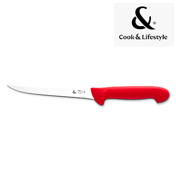 Faca Para Desossar 16Cm, Cabo Vermelho                      