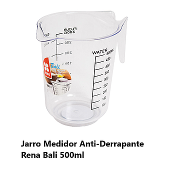 Jarro Medidor Anti-Derrapante Rena Bali 500Ml 13X10X13Cm    