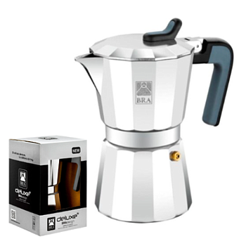 Cafeteira Em Aluminio Bra Delux 3 Chavenas                  