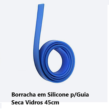 Borracha Em Silicone P/Guia Seca Vidros 45Cm                