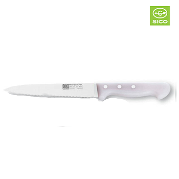 Faca P/Legumes C/Serrilha Cabo Branco 10Cm Pro Sico         