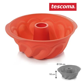 Forma De Bolo Alta Delícia Siliconprime Ø 24X10Cm           