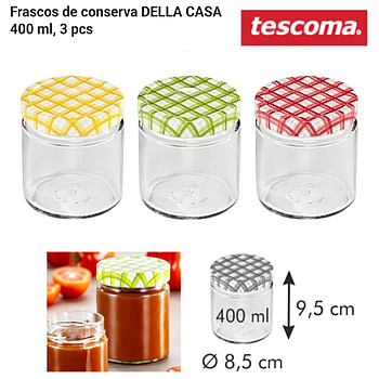 Frascos De Conserva Della Casa 400 Ml, 3 Pcs Tescoma        