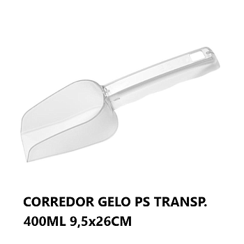 Corredor Gelo Ps Transparente 400Ml 9,5X26Cm                