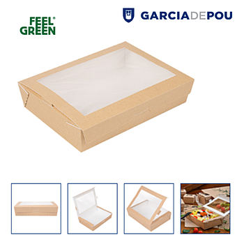 Caixa C/Janela Thepack 1470Ml 19,8X14X4,8Cm 25 Unid         