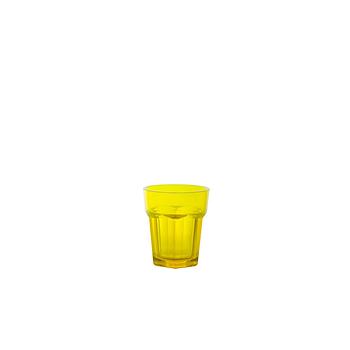 Pack De 12 Copo De Shot  Policarbonato Faceta 4Cl Amarelo   