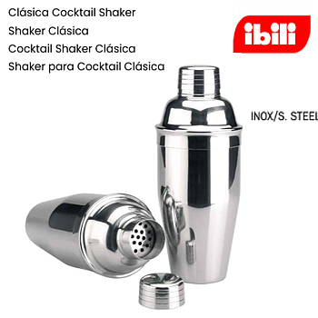 Cocktail Shaker Clássico Inox 0,7Lt  Ibili                  