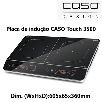 Placa De Indução Dupla Caso Touch 3500W 542X59X357Mm        