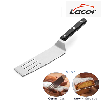 Espátula De Cortar E Servir  Serrilhada Inox 30X5,5Cm Lacor 