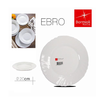 Prato Sobremesa 20 Cm  Ebro Bormioli                        