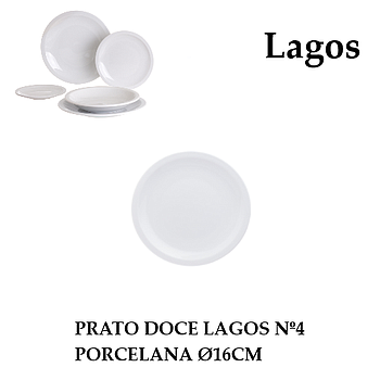 Prato Doce Aba Estreita Nº4 16 Cm Modelo Lagos              